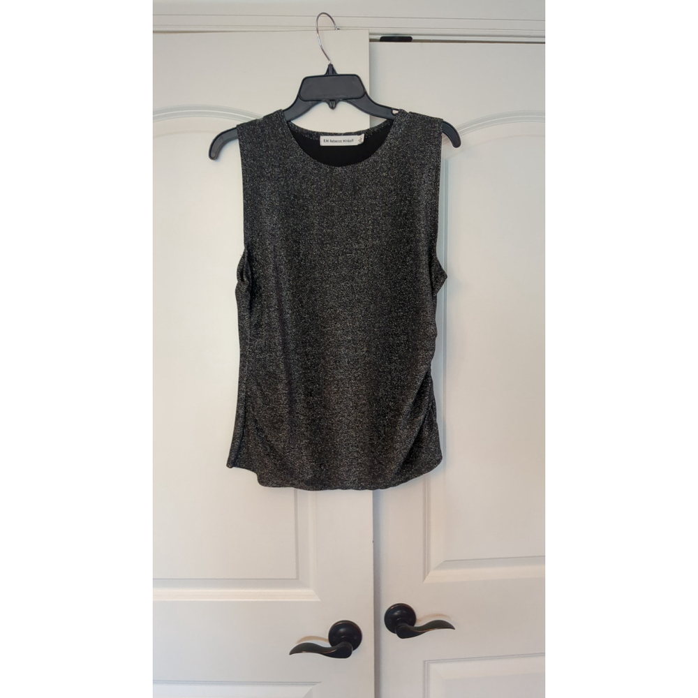 Rebecca Minkoff Gray Metallic shirt Size M
